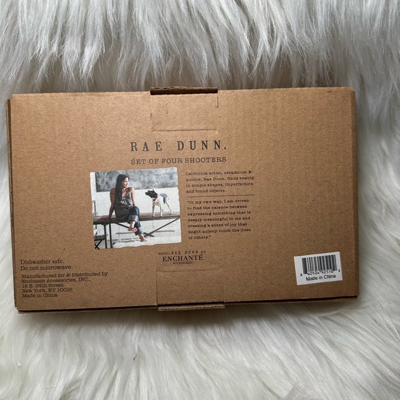 Rae Dunn Frosted Shooter Shot Glass Set of 4 - Picture 3 of 3